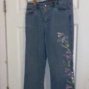 Vintage XOXO Embroidered Blue Jeans